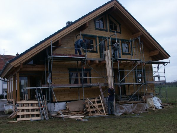 10.01.04 Das Gerst wird abgebaut
